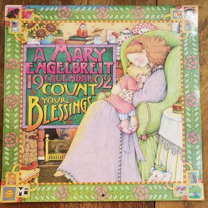 Vintage True Friends 1992 Mary Engelbreit Wall Calendar UNUSED 12 x 12 Art Craft